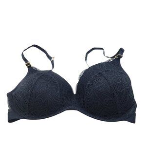 Lively Women's The Lace No Wire Push Up Bra Style 47570 Black Size 34DD